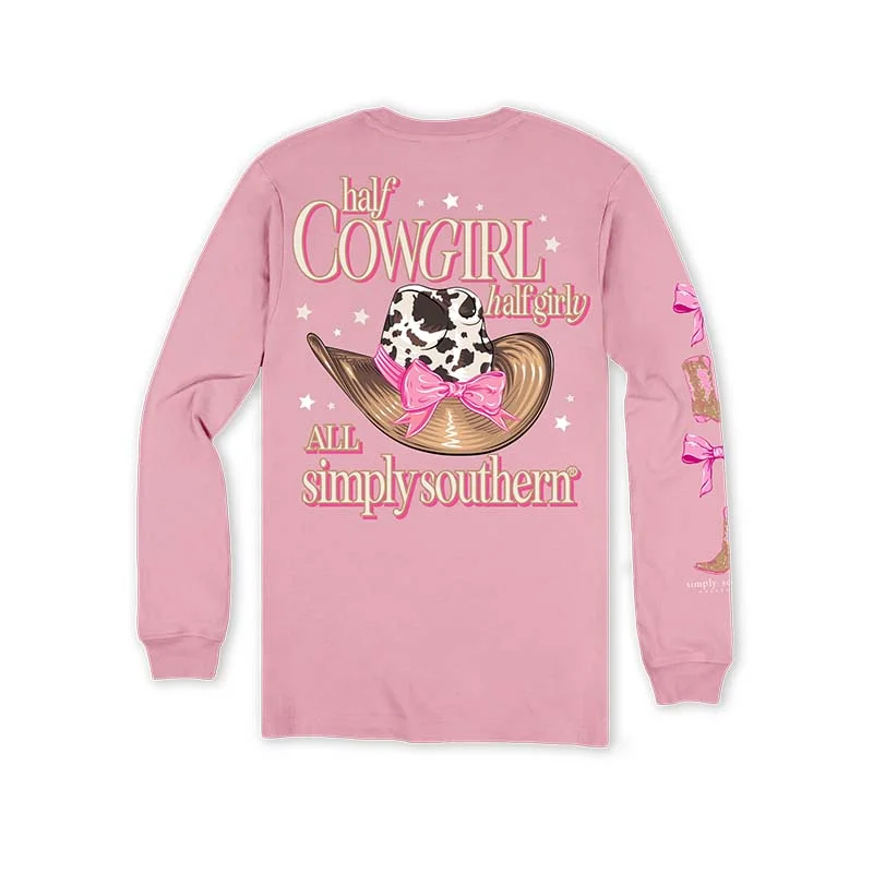 Youth Cow Girly Long Sleeve T-Shirt